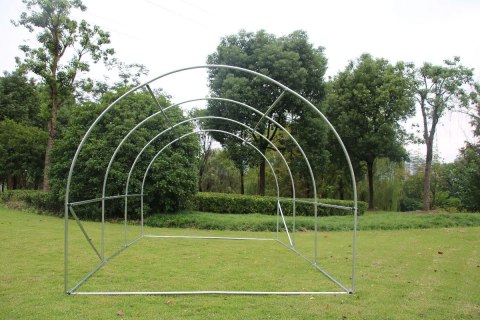 Szklarnia tunel ogrodowy 3x2x2 m foliowy wielosezonowy metalowy stelaż biała folia 2 wejścia LONGWELL INDUSTRIAL LTD Szklarnia tunel ogrodowy 3x2x2 m foliowy wielosezonowy metalowy stelaż biała folia 2 wejścia LONGWELL INDUSTRIAL LTD