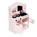 Drewniana kuchnia dla dzieci piekarnik palniki mikrofala akcesoria ECOTOYS ECOTOYS