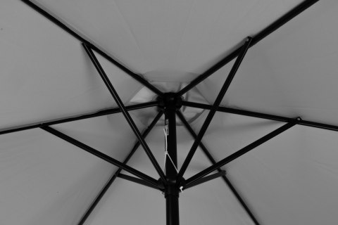 Duży parasol ogrodowy skośny łamany z korbą 6 żeber szary 270 cm MultiGarden MultiGarden Duży parasol ogrodowy skośny łamany z korbą 6 żeber szary 270 cm MultiGarden MultiGarden