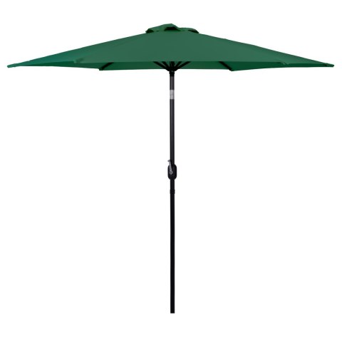 Duży parasol ogrodowy skośny łamany z korbą 6 żeber zielony 270 cm MultiGarden MultiGarden Duży parasol ogrodowy skośny łamany z korbą 6 żeber zielony 270 cm MultiGarden MultiGarden
