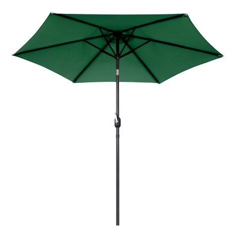 Duży parasol ogrodowy skośny łamany z korbą 6 żeber zielony 270 cm MultiGarden MultiGarden Duży parasol ogrodowy skośny łamany z korbą 6 żeber zielony 270 cm MultiGarden MultiGarden