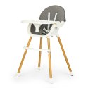 Fotelik krzesełko do karmienia dzieci wielofunkcyjne 2w1 szare ECOTOYS ECOTOYS