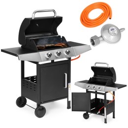 Grill gazowy ogrodowy 10.2 kW duży ruszt 3 palniki termometr reduktor MultiGarden MultiGarden
