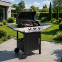 Grill gazowy ogrodowy 10.2 kW duży ruszt 3 palniki termometr reduktor MultiGarden MultiGarden