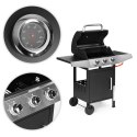 Grill gazowy ogrodowy 10.2 kW duży ruszt 3 palniki termometr reduktor MultiGarden MultiGarden