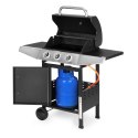 Grill gazowy ogrodowy 10.2 kW duży ruszt 3 palniki termometr reduktor MultiGarden MultiGarden