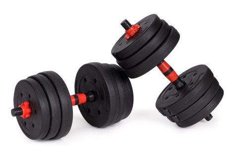 Hantle regulowane 2 x 20 kg sztanga zestaw 40 kg gryf ModernHome Hantle regulowane 2 x 20 kg sztanga zestaw 40 kg gryf ModernHome