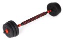 Hantle regulowane 2 x 20 kg sztanga zestaw 40 kg gryf ModernHome