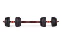Hantle regulowane 2 x 20 kg sztanga zestaw 40 kg gryf ModernHome