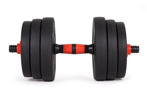 Hantle regulowane 2 x 20 kg sztanga zestaw 40 kg gryf ModernHome Hantle regulowane 2 x 20 kg sztanga zestaw 40 kg gryf ModernHome