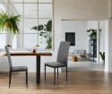 Komplet 4 krzeseł krzesło do jadalni i salonu szare ModernHome ModernHome