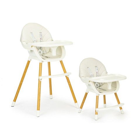 Krzesełko fotelik do karmienia 2w1 beżowe ECOTOYS ECOTOYS Krzesełko fotelik do karmienia 2w1 beżowe ECOTOYS ECOTOYS