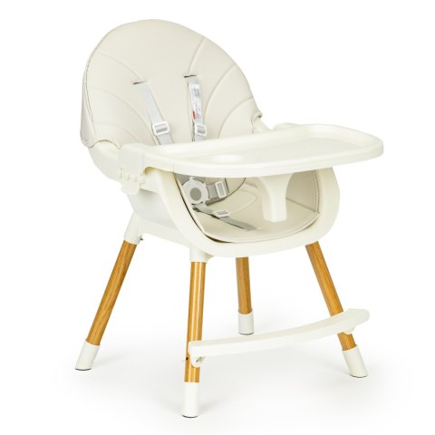 Krzesełko fotelik do karmienia 2w1 beżowe ECOTOYS ECOTOYS Krzesełko fotelik do karmienia 2w1 beżowe ECOTOYS ECOTOYS