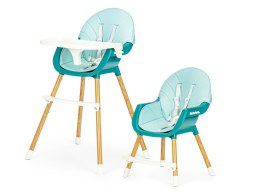 Krzesełko fotelik do karmienia 2w1 niebieskie ECOTOYS ECOTOYS