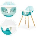 Krzesełko fotelik do karmienia 2w1 niebieskie ECOTOYS ECOTOYS