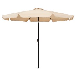 Parasol ogrodowy duży 3 m skośny łamany z korbą beż MultiGarden MultiGarden
