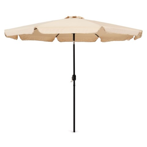 Parasol ogrodowy duży 3 m skośny łamany z korbą beż MultiGarden MultiGarden Parasol ogrodowy duży 3 m skośny łamany z korbą beż MultiGarden MultiGarden