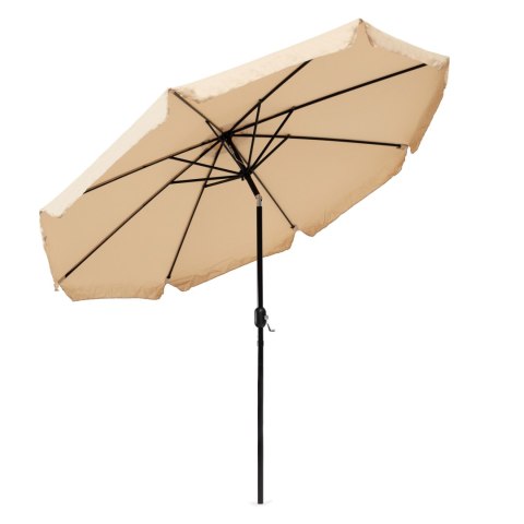 Parasol ogrodowy duży 3 m skośny łamany z korbą beż MultiGarden MultiGarden Parasol ogrodowy duży 3 m skośny łamany z korbą beż MultiGarden MultiGarden