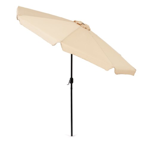 Parasol ogrodowy duży 3 m skośny łamany z korbą beż MultiGarden MultiGarden Parasol ogrodowy duży 3 m skośny łamany z korbą beż MultiGarden MultiGarden