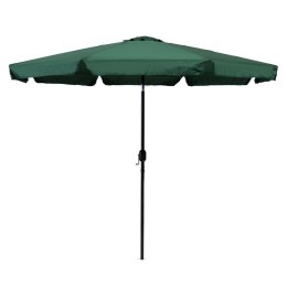 Parasol ogrodowy duży 3 m skośny łamany z korbą zielony MultiGarden MultiGarden
