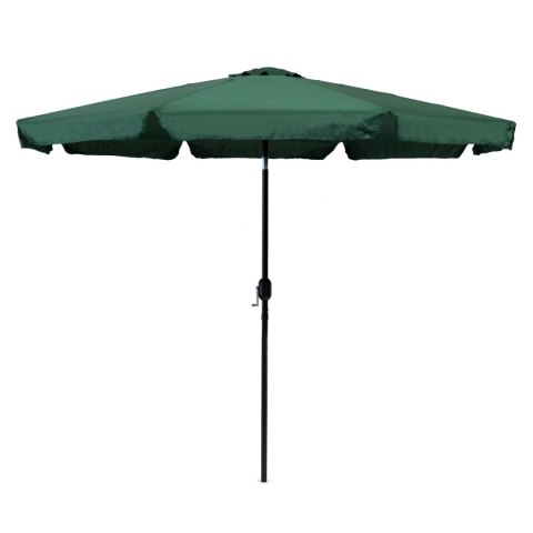 Parasol ogrodowy duży 3 m skośny łamany z korbą zielony MultiGarden MultiGarden Parasol ogrodowy duży 3 m skośny łamany z korbą zielony MultiGarden MultiGarden