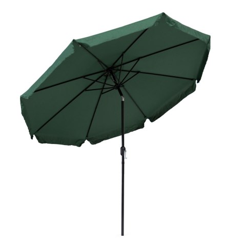 Parasol ogrodowy duży 3 m skośny łamany z korbą zielony MultiGarden MultiGarden Parasol ogrodowy duży 3 m skośny łamany z korbą zielony MultiGarden MultiGarden