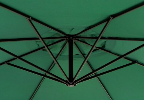 Parasol ogrodowy duży na wysięgniku składany 3,5 m zielony MultiGarden MultiGarden Parasol ogrodowy duży na wysięgniku składany 3,5 m zielony MultiGarden MultiGarden