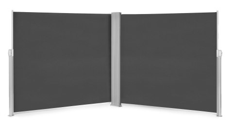 Podwójna markiza 300x300x180 cm przeciwsłoneczna boczna parawan roleta antracyt MultiGarden MultiGarden Podwójna markiza 300x300x180 cm przeciwsłoneczna boczna parawan roleta antracyt MultiGarden MultiGarden