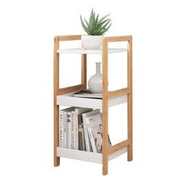 Regał szafka stoliczek nocny 3 półki bambusowy stelaż ModernHome