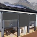Roleta markiza pionowa zwijana na korbkę balkon taras altana antracyt MultiGarden MultiGarden