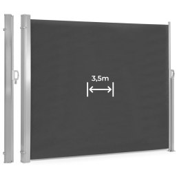 Składana markiza 350x180 cm boczna roleta parawan do ogrodu na taras antracyt MultiGarden MultiGarden