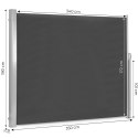 Składana markiza 350x180 cm boczna roleta parawan do ogrodu na taras antracyt MultiGarden MultiGarden