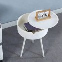 Stolik nocny okrągły stoliczek zdejmowany blat z tworzywa - ModernHome ModernHome