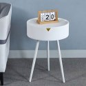 Stolik nocny okrągły stoliczek zdejmowany blat z tworzywa - ModernHome ModernHome