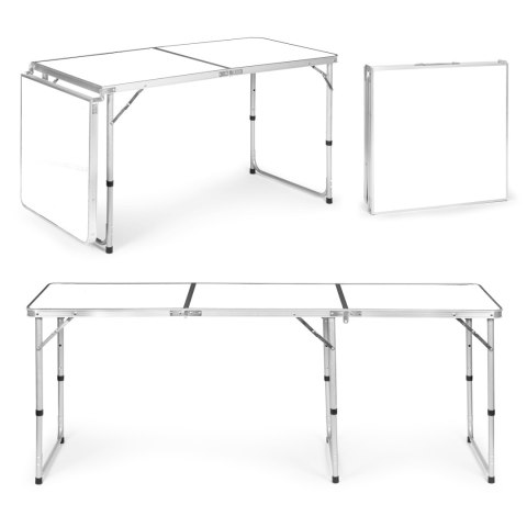 Stolik turystyczny stół składany kemping biały blat 180x60 cm MultiGarden MultiGarden Stolik turystyczny stół składany kemping biały blat 180x60 cm MultiGarden MultiGarden