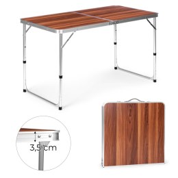 Stolik turystyczny stół składany kemping brązowy blat 120x60 cm MultiGarden MultiGarden