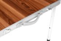 Stolik turystyczny stół składany kemping brązowy blat 120x60 cm MultiGarden MultiGarden