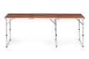 Stolik turystyczny stół składany kemping brązowy blat 180x60 cm MultiGarden MultiGarden