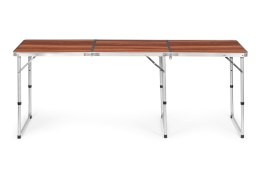 Stolik turystyczny stół składany kemping brązowy blat 180x60 cm MultiGarden MultiGarden