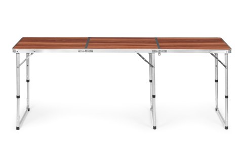 Stolik turystyczny stół składany kemping brązowy blat 180x60 cm MultiGarden MultiGarden Stolik turystyczny stół składany kemping brązowy blat 180x60 cm MultiGarden MultiGarden