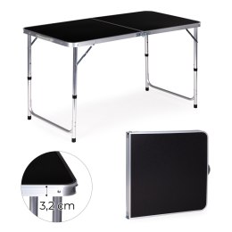 Stolik turystyczny stół składany kemping czarny blat 120x60 cm MultiGarden MultiGarden