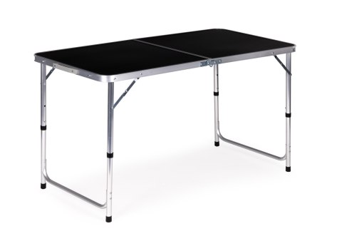 Stolik turystyczny stół składany kemping czarny blat 120x60 cm MultiGarden MultiGarden Stolik turystyczny stół składany kemping czarny blat 120x60 cm MultiGarden MultiGarden
