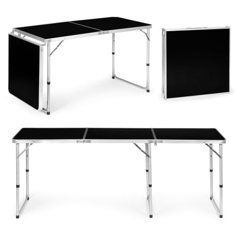 Stolik turystyczny stół składany kemping czarny blat 180x60 cm MultiGarden MultiGarden Stolik turystyczny stół składany kemping czarny blat 180x60 cm MultiGarden MultiGarden