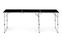 Stolik turystyczny stół składany kemping czarny blat 180x60 cm MultiGarden MultiGarden