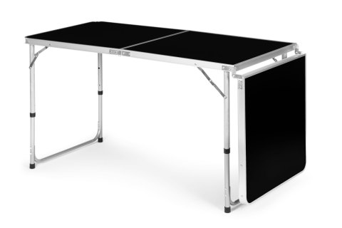 Stolik turystyczny stół składany kemping czarny blat 180x60 cm MultiGarden MultiGarden Stolik turystyczny stół składany kemping czarny blat 180x60 cm MultiGarden MultiGarden
