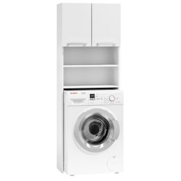Szafka na pralkę łazienkowa biała szafka z półkami 183 cm ModernHome ModernHome