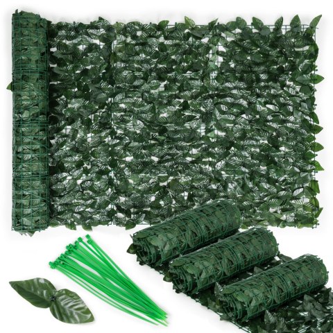 Sztuczny bluszcz żywopłot 3 sztuki 300x50 cm zielona osłona na balkon maskująca - 3 ROLKI MultiGarden Sztuczny bluszcz żywopłot 3 sztuki 300x50 cm zielona osłona na balkon maskująca - 3 ROLKI MultiGarden