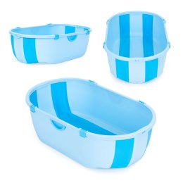 Wanienka dla dzieci wanna turystyczna składana odpływ niebieska ECOTOYS ECOTOYS