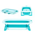 Wanienka dla dzieci wanna turystyczna składana odpływ niebieska ECOTOYS ECOTOYS