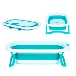 Wanienka dla dzieci wanna turystyczna składana odpływ niebieska ECOTOYS ECOTOYS
